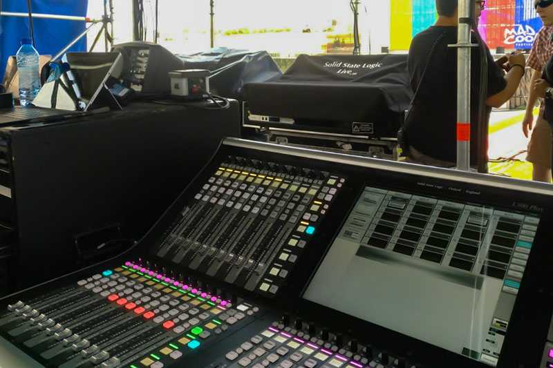 SSL Live consoles at MadCool SSL Live consoles at MadCool