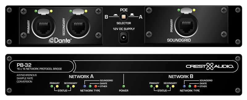 The PB-32 enables the audio signal to remain in the digital domain from the desk through to the Dante-enabled Versarray Pro PA system