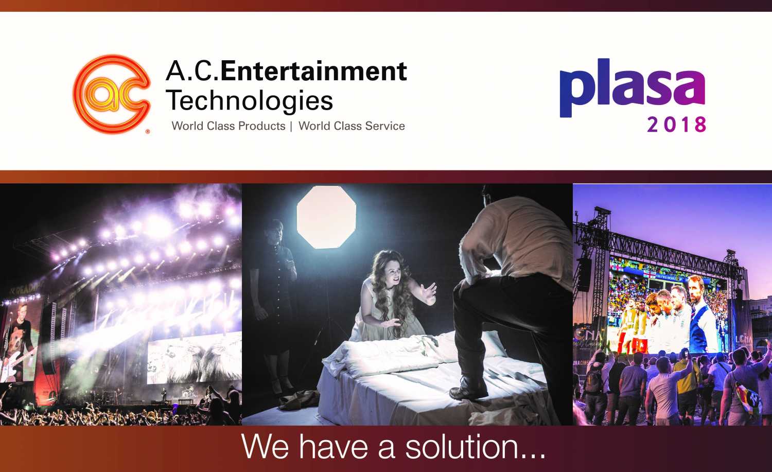 AC-ET will showcase over 15 brands from its portfolio of over 200 marques at PLASA 2018