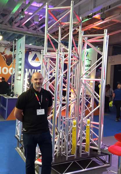 Glen Brown from Area Four Industries UK with MILOS truss