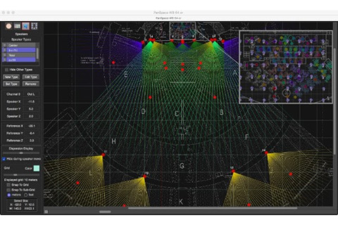 TiMax StageSpace spatial rendering at Waldbuehne arena, Berlin