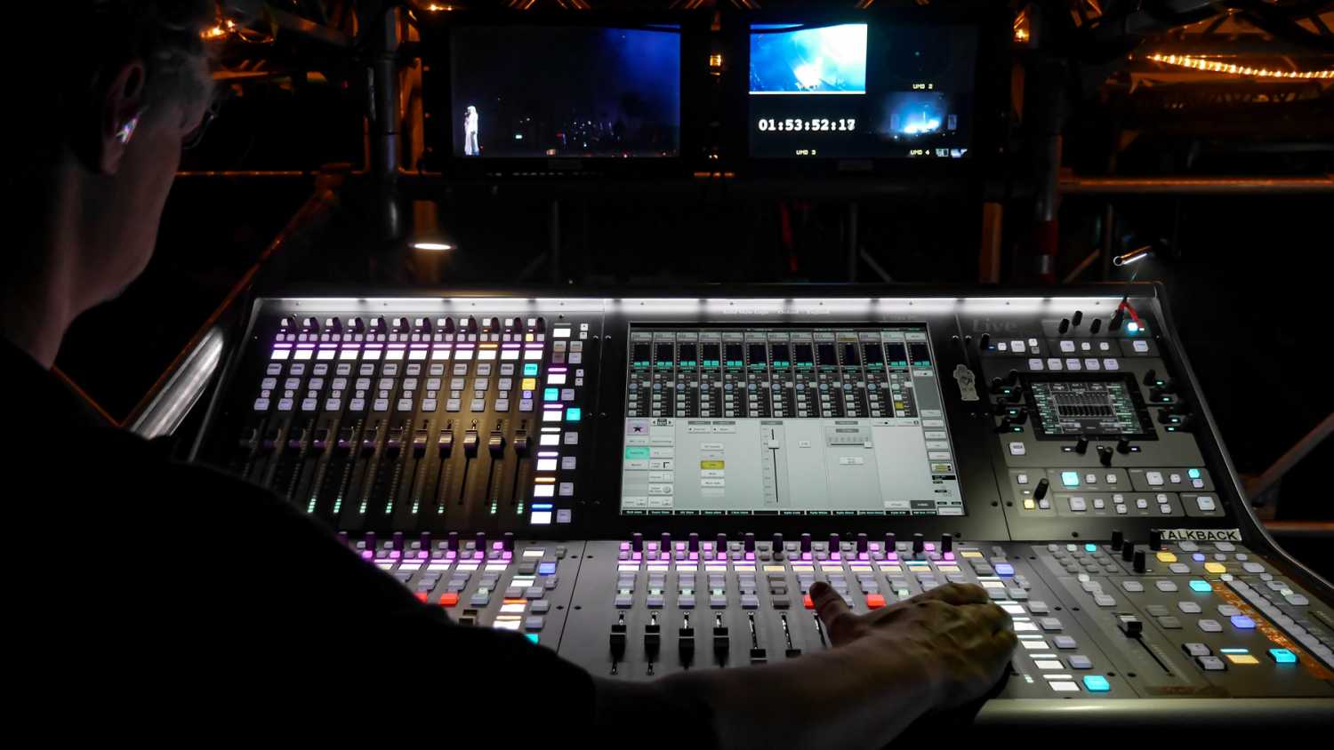 Monitor engineer Gavin Tempany and the Solid State Logic L500 Plus Monitor engineer Gavin Tempany and the Solid State Logic L500 Plus