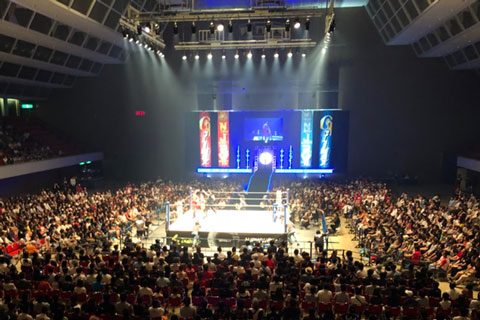 The new system ‘will come into its own at professional wrestling matches’