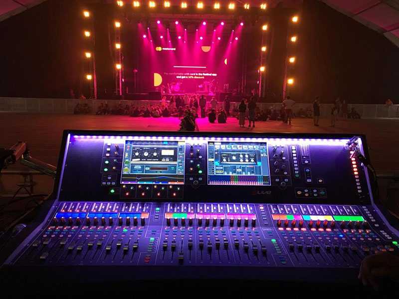 dLive at FOH position - Krakow Live Festival dLive at FOH position - Krakow Live Festival