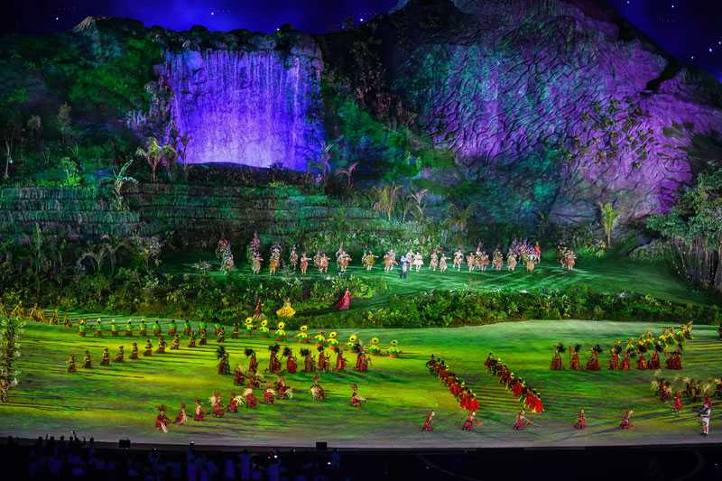 The opening ceremony of Asia’s largest sporting event featured a general cast of around 4000 The opening ceremony of Asia’s largest sporting event featured a general cast of around 4000