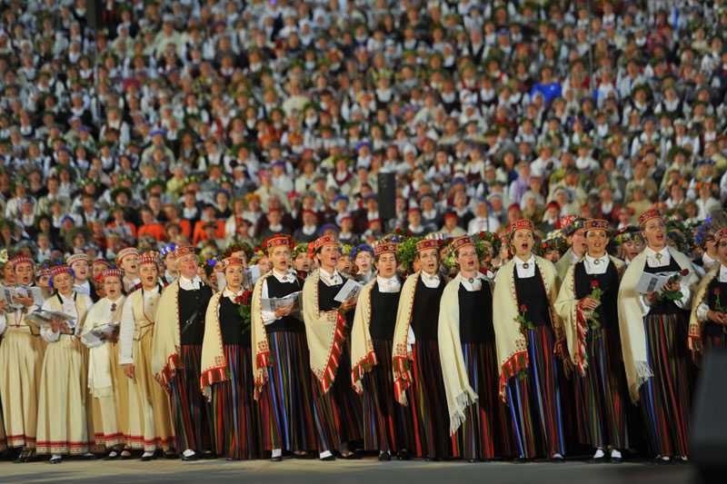 The event was celebrated with an epic event featuring a choir of 16,5000 voices The event was celebrated with an epic event featuring a choir of 16,5000 voices