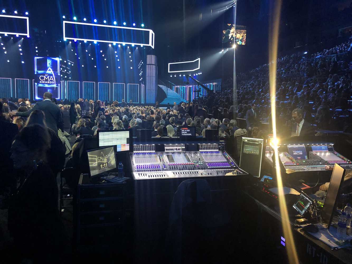 The awards show was staged at Nashville’s Bridgestone Arena