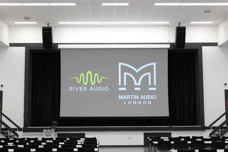 River Audio installed the new system in the main hall