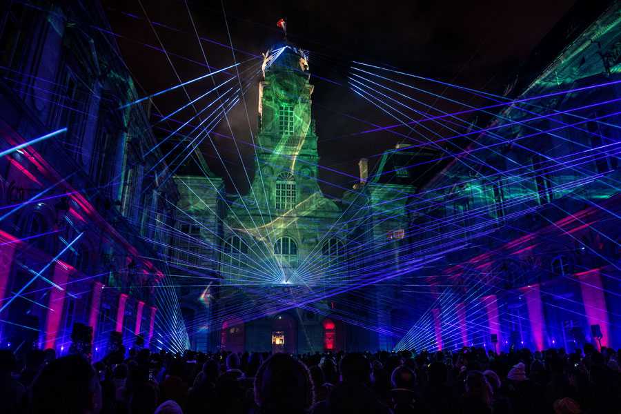 The annual Fête des Lumières in Lyon