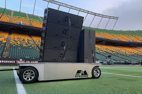 Each of the eight carts were loaded with five K1 enclosures