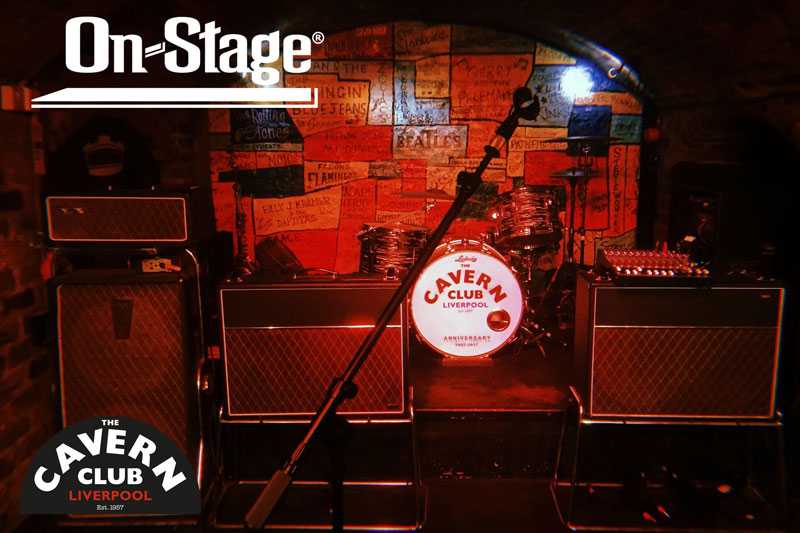 On-Stage stands are used at Liverpool's Cavern Club during live performances On-Stage stands are used at Liverpool's Cavern Club during live performances