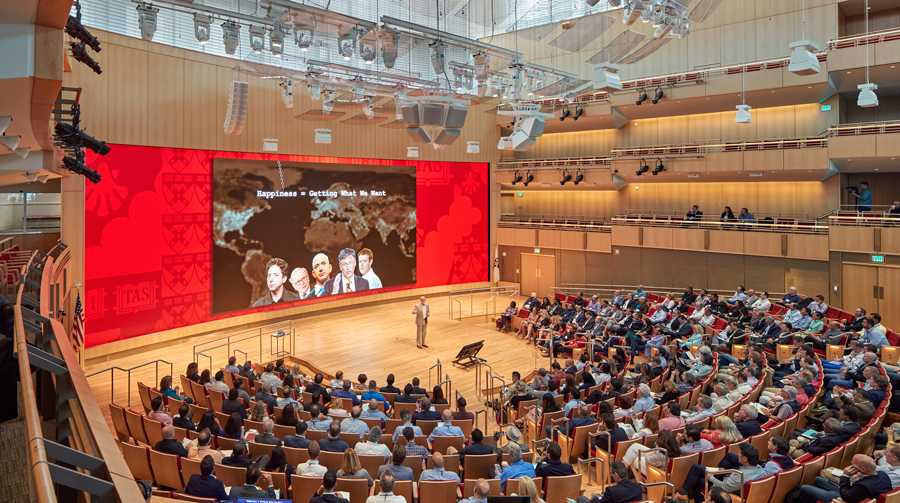 The new 1,000-seat lecture hall recently hosted a dedication ceremony