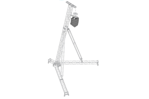 The Litec Flyintower 10-1,600 uses standard truss in its construction