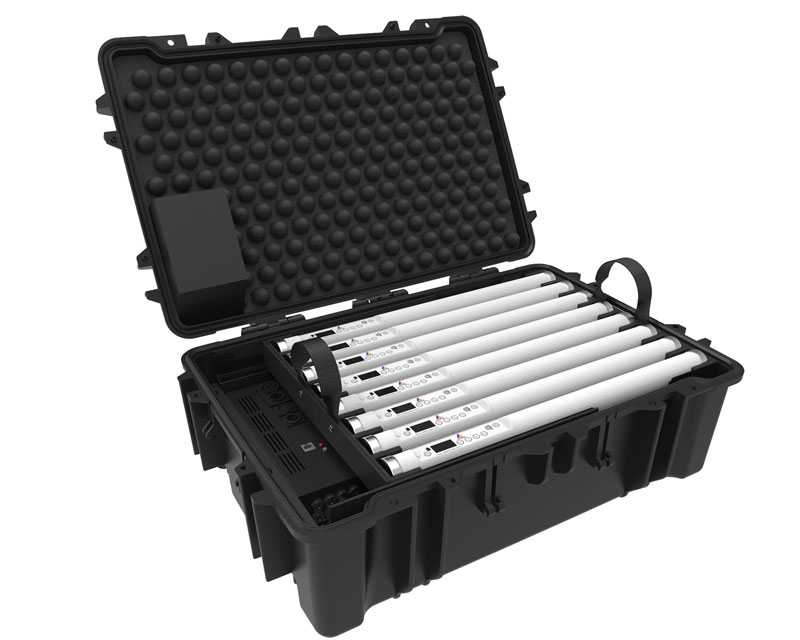 The new Helios range of LED tubes is launched at the expo The new Helios range of LED tubes is launched at the expo