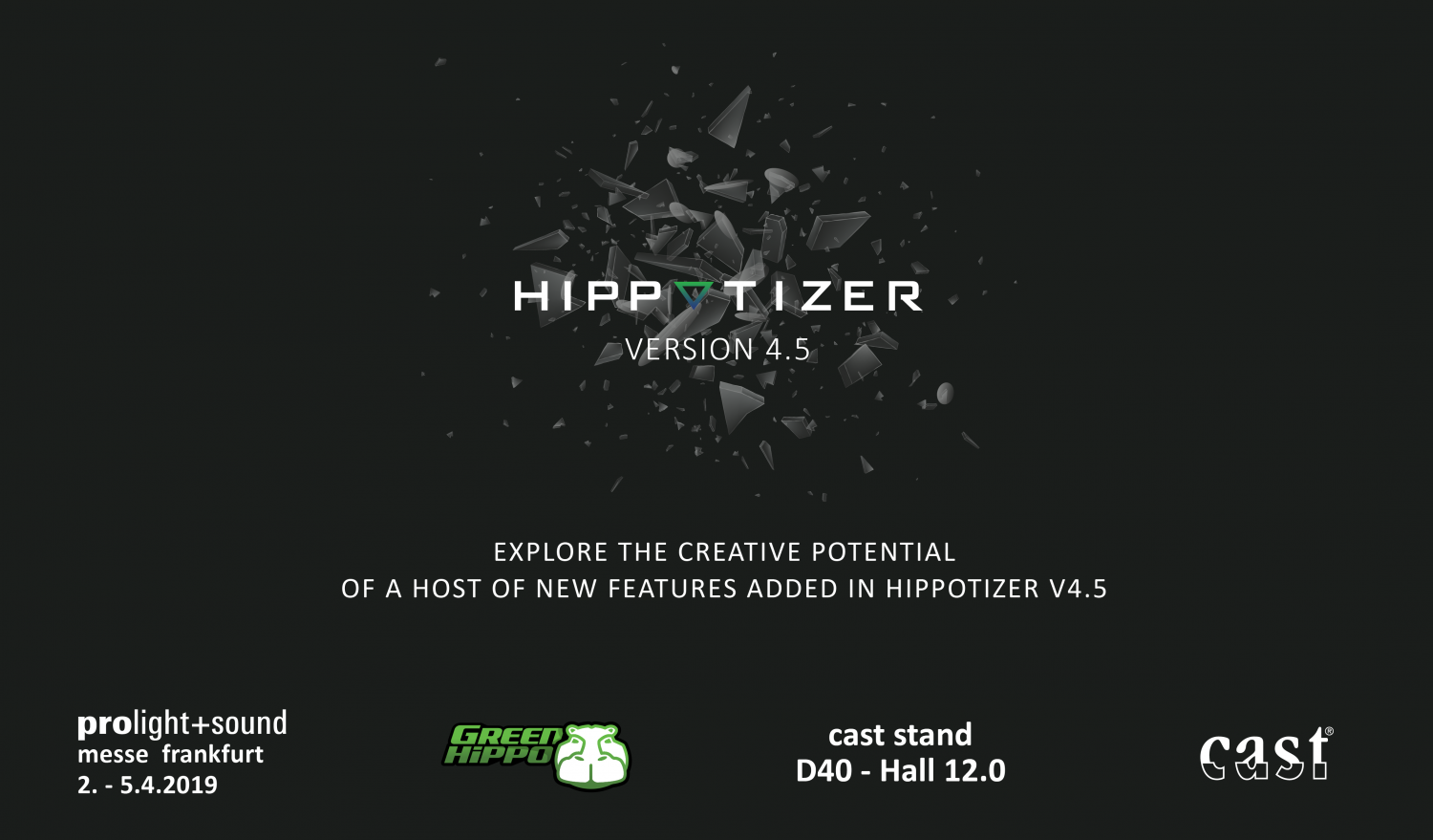 A Green Hippo representative will go through the new key features of Hippotizer V4.5. everyday A Green Hippo representative will go through the new key features of Hippotizer V4.5. everyday