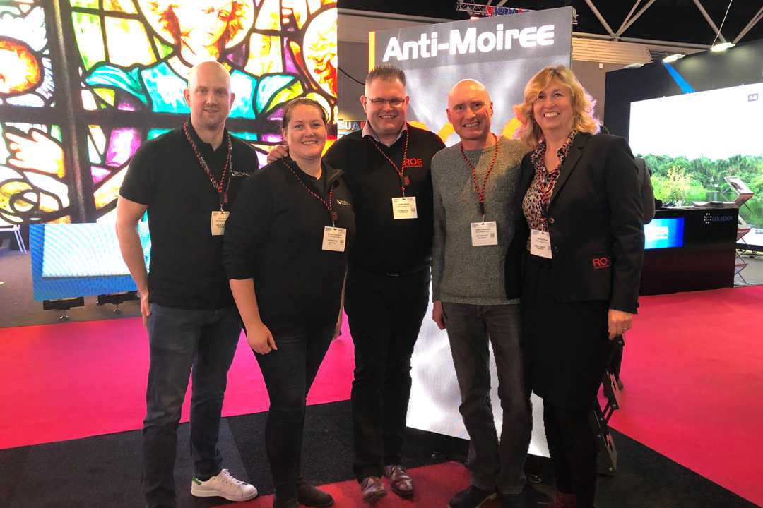 The ROE Visual team and Backstage Academy at ISE 2019 The ROE Visual team and Backstage Academy at ISE 2019