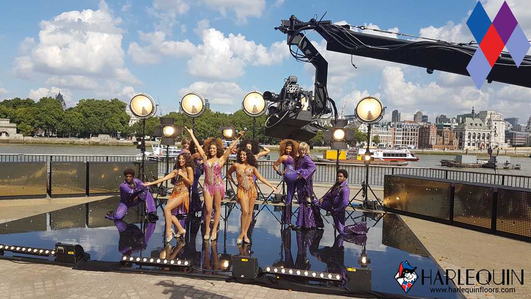 Harlequin's Hi Shine stage set was in use for Dreamgirls on ITV