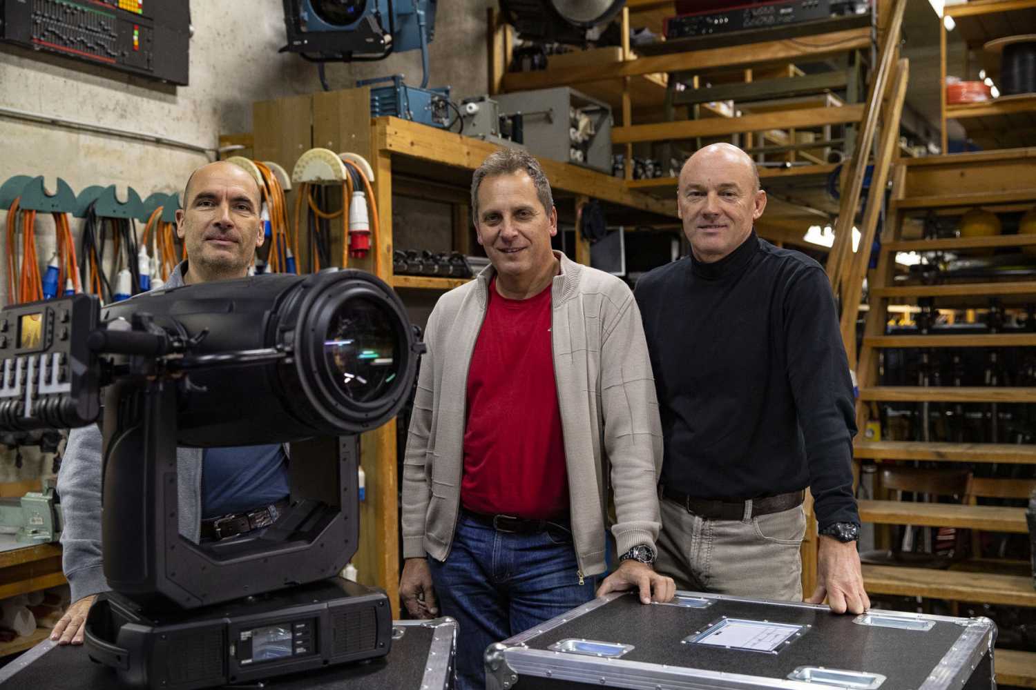 Bojan Repic (lighting department technologist), Matej Hren (lighting department warehouse manager) and Bojan Lenart (head of the lighting department) Bojan Repic (lighting department technologist), Matej Hren (lighting department warehouse manager) and Bojan Lenart (head of the lighting department)