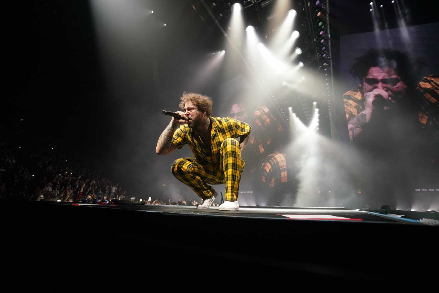 Post Malone is currently on a world tour with dates in Manchester, Birmingham, Berlin, Glasgow and London's O2 Arena Post Malone is currently on a world tour with dates in Manchester, Birmingham, Berlin, Glasgow and London's O2 Arena