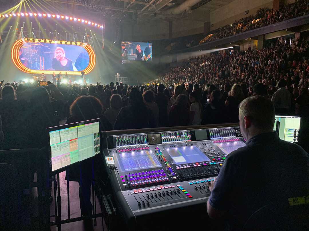 Chris Michaelessi manned the FOH mix on a newly Quantum-equipped SD7