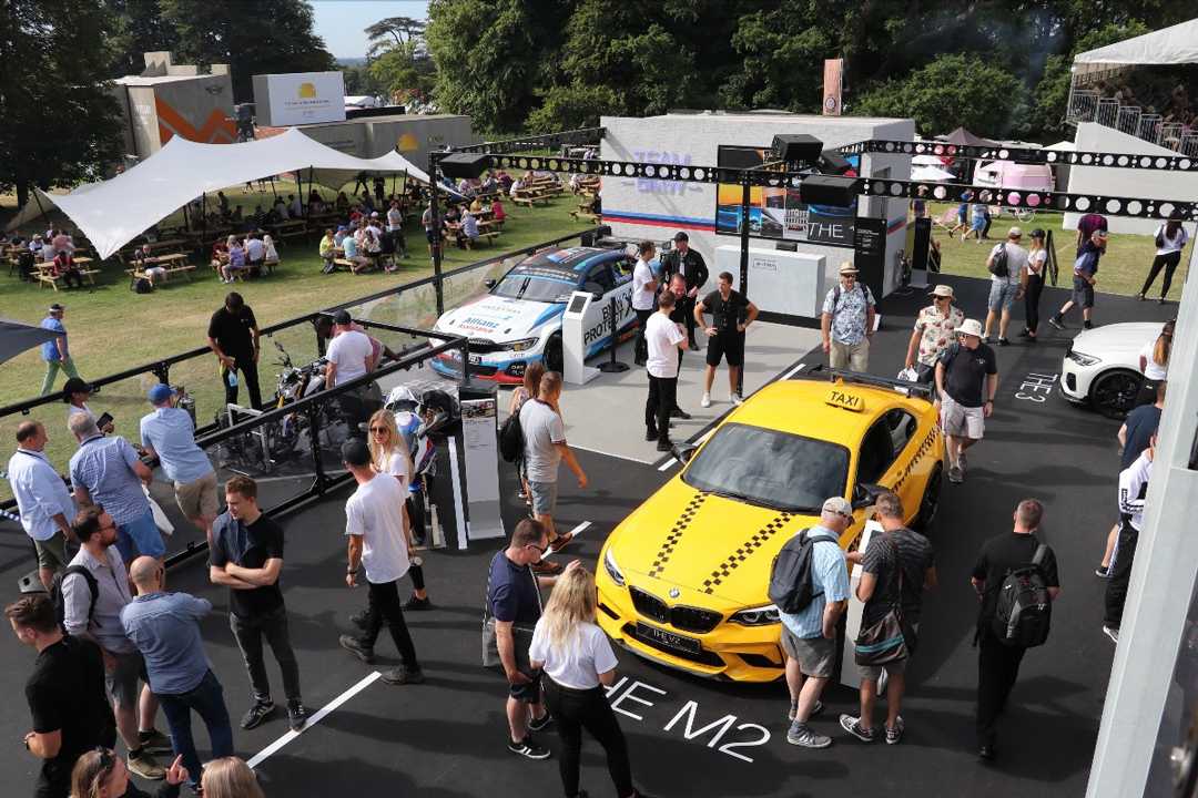 The BMW stand at the Goodwood Festival of Speed The BMW stand at the Goodwood Festival of Speed