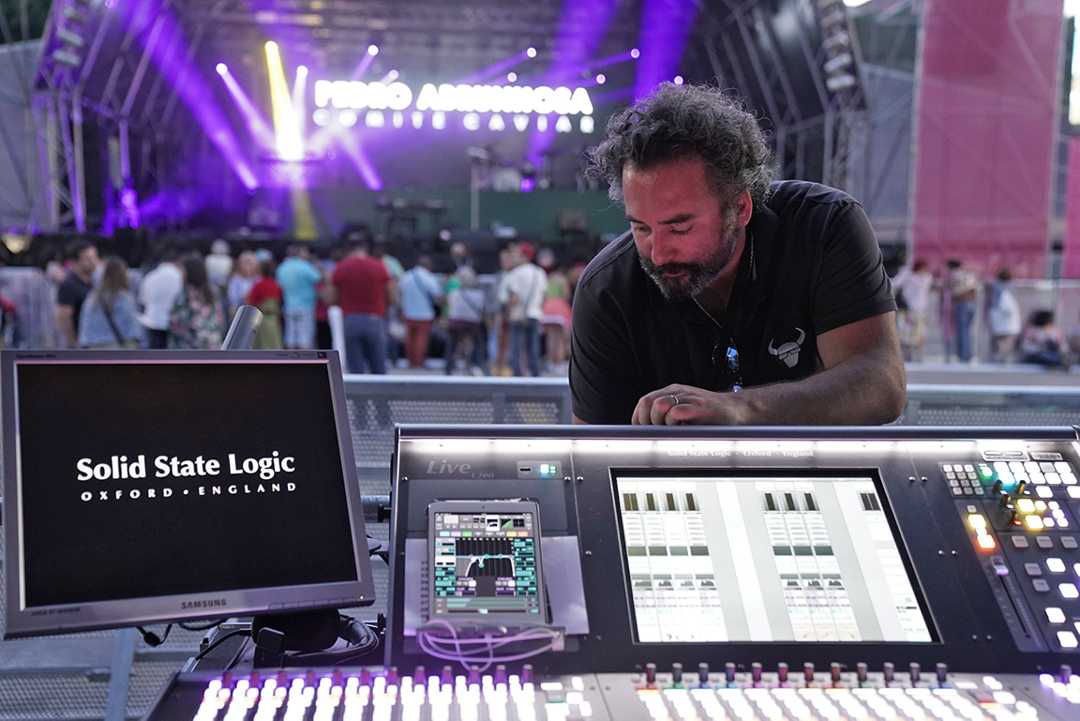 FOH engineer Joao Bessa relies on an SSL L200