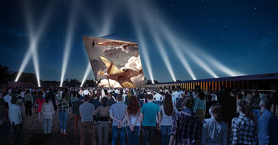 The Museum’s dynamic external architecture is transformed into a skyline canvas The Museum’s dynamic external architecture is transformed into a skyline canvas