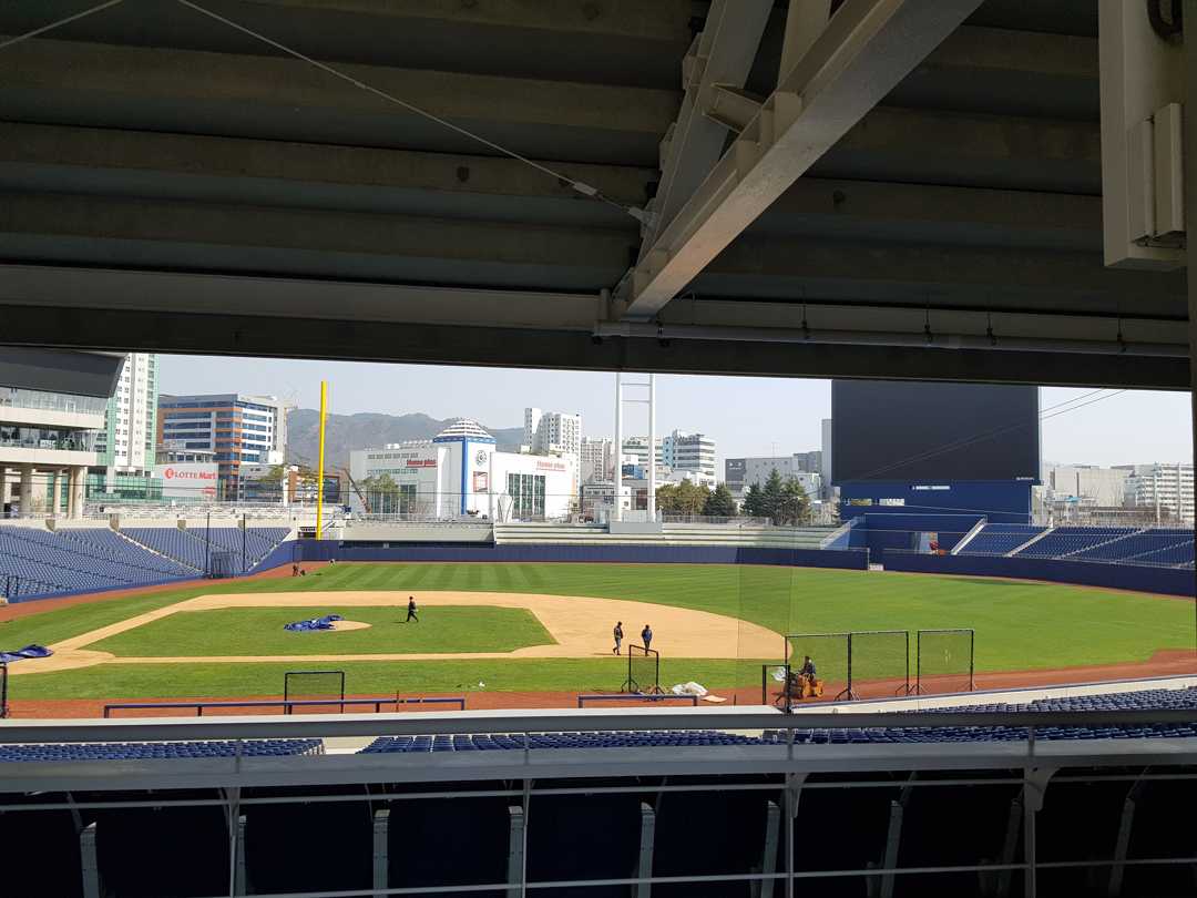Changwon NC Park is a 22,000-seat baseball stadium which opened in 2019 Changwon NC Park is a 22,000-seat baseball stadium which opened in 2019
