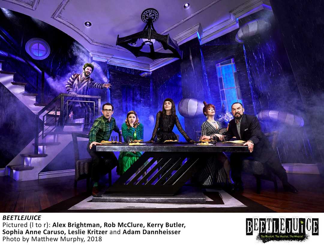 Beetlejuice at the Winter Garden Theatre (© Matthew Murphy) Beetlejuice at the Winter Garden Theatre (© Matthew Murphy)