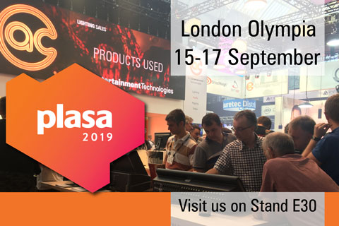 The stand will feature at least six products which have been nominated for the PLASA Awards for Innovation 2019