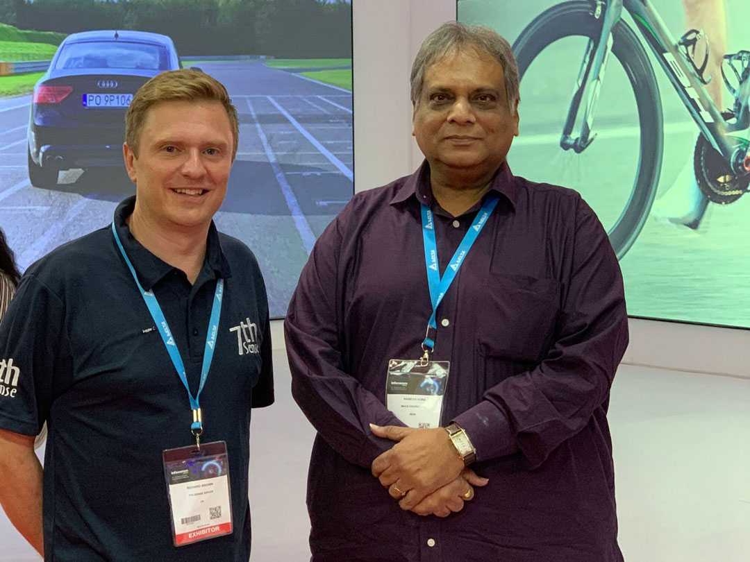 Richard Brown of 7thSense with Nainesh Vora of Image Engineering Richard Brown of 7thSense with Nainesh Vora of Image Engineering