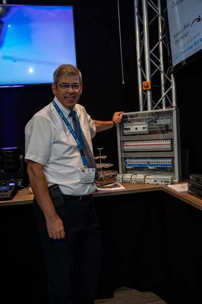David Catterall demonstrates RigSwitch at PLASA 2019 David Catterall demonstrates RigSwitch at PLASA 2019