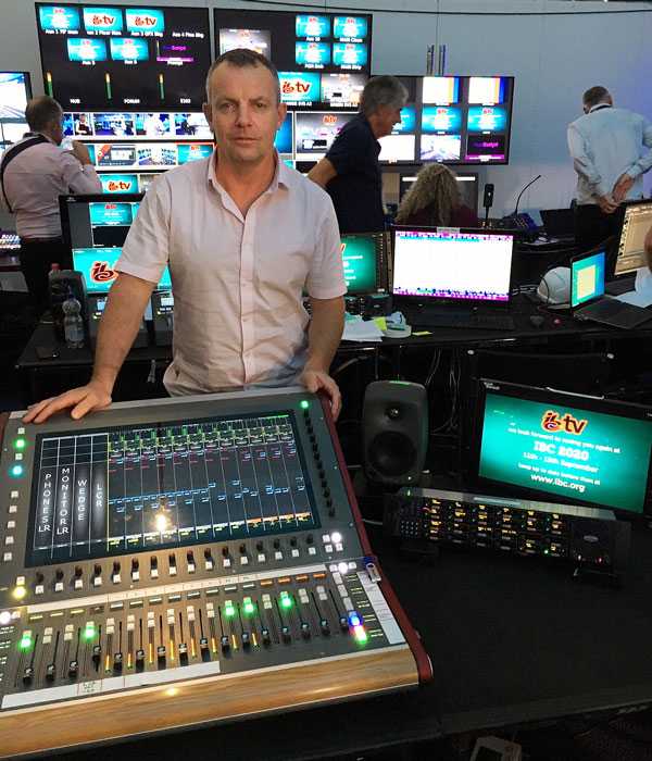 Pete Craigie IBC TV Sound Supervisor with the CDC five Pete Craigie IBC TV Sound Supervisor with the CDC five