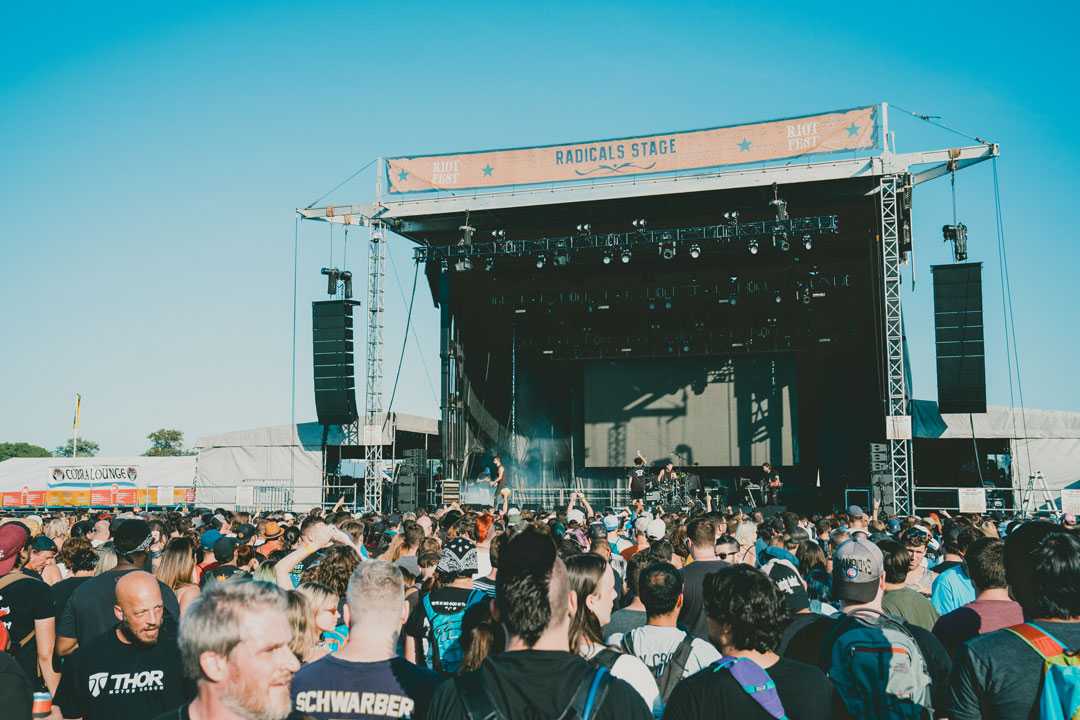Riot Fest offered challenges in terms of controlled coverage on site Riot Fest offered challenges in terms of controlled coverage on site