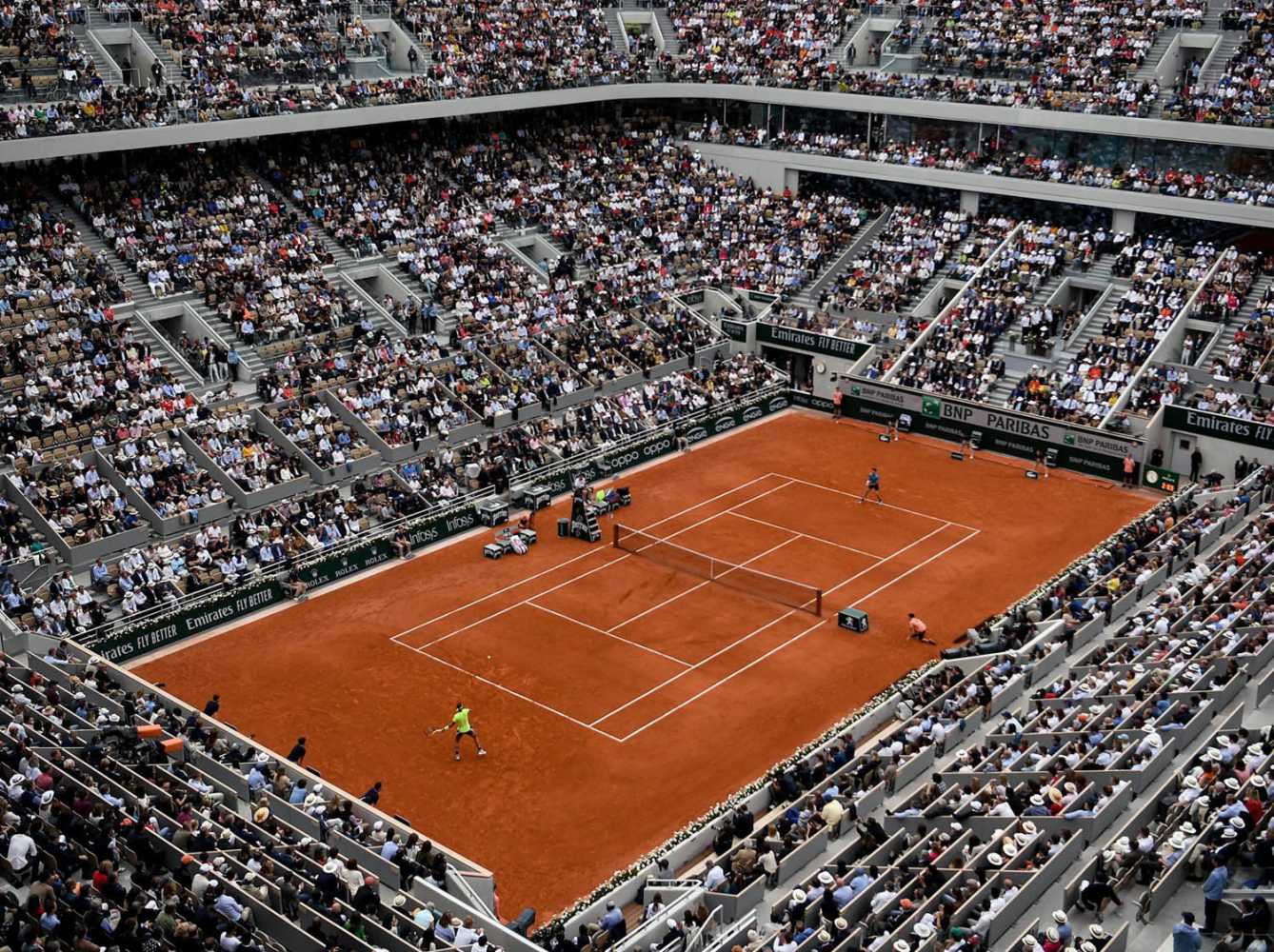 Court Philippe-Chatrier now accommodates over 15,000 spectators