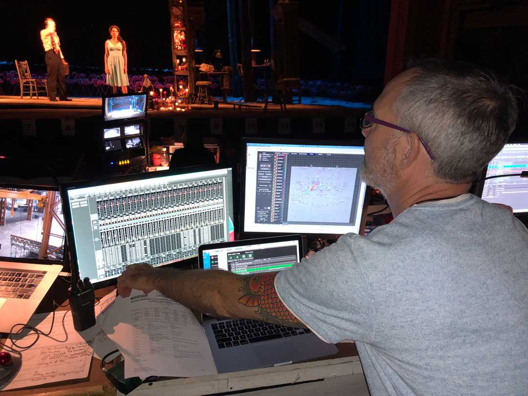 Brad Ward operates TiMax on Broadway's The Rose Tattoo Brad Ward operates TiMax on Broadway's The Rose Tattoo