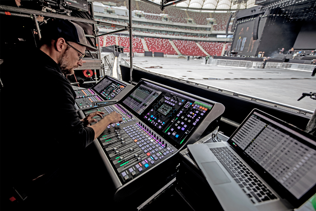 FOH engineer Rafal Smolen relied on SSL L300 consoles