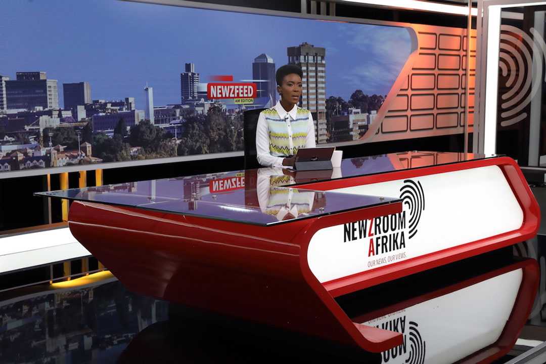 Newzroom Afrika is on air 20 hours a day, seven days a week Newzroom Afrika is on air 20 hours a day, seven days a week
