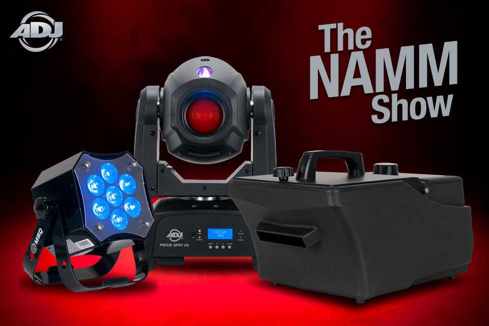 ADJ will have a major presence at NAMM