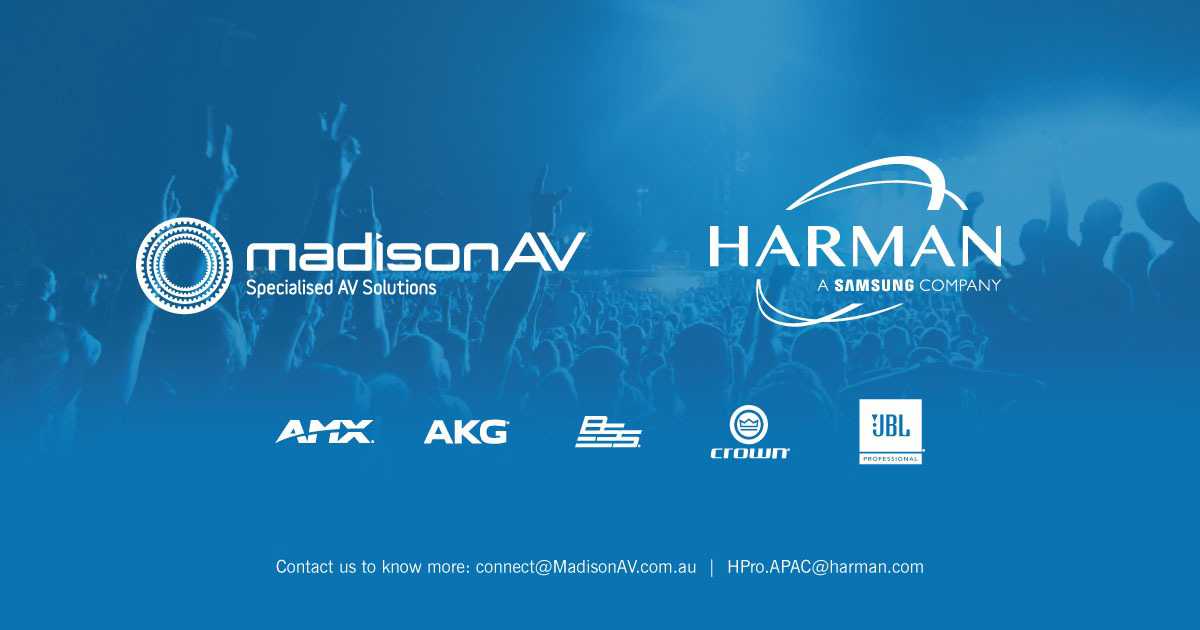 MadisonAV will expand its portfolio to include AMX video control solutions and Harman Professional install and integration audio products MadisonAV will expand its portfolio to include AMX video control solutions and Harman Professional install and integration audio products