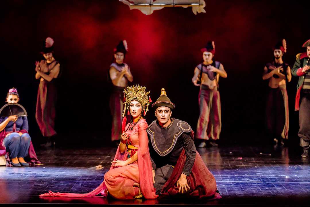 The first production to be entirely based around the new Tarrantulas was Princess Turandot (photo: Krzysztof Bieliński) The first production to be entirely based around the new Tarrantulas was Princess Turandot (photo: Krzysztof Bieliński)
