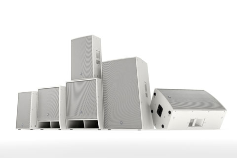 The white models of the DZR/CZR loudspeakers and DXS XLF/CXS XLF subwoofers will be shown in Europe for the first time