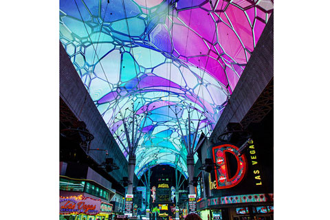 TiMax immersive audio with VivaVision, the largest 4K video screen in the world, launched at Las Vegas Fremont Street's New Years Eve party