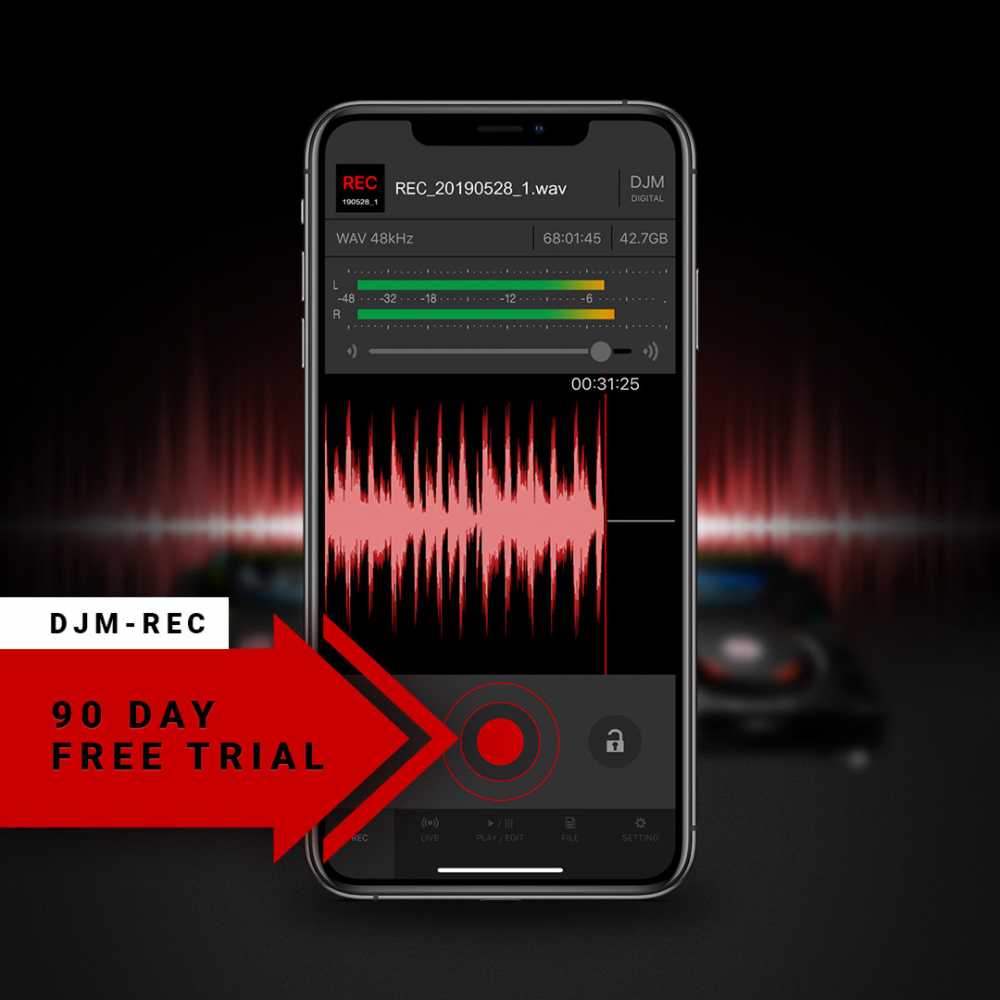 The DJM-REC app simplifies the recording and sharing of music The DJM-REC app simplifies the recording and sharing of music