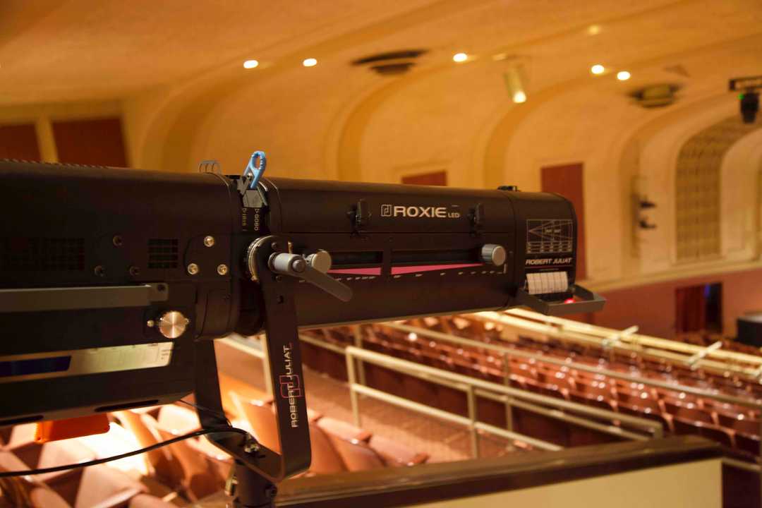 Studio Gear supplied four RJ Roxie2 300W LED followspots to Shorewood High School (photo © Studio Gear) Studio Gear supplied four RJ Roxie2 300W LED followspots to Shorewood High School (photo © Studio Gear)