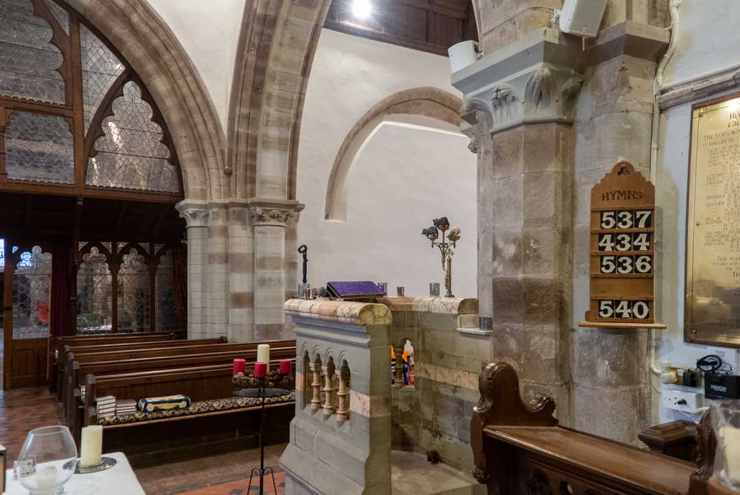 The Church of St. Nicholas in Grosmont is one of the oldest churches in Wales