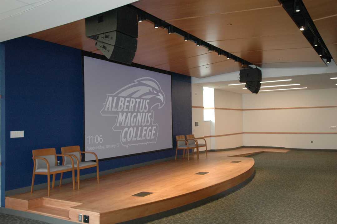 The installation at Albertus Magnus College