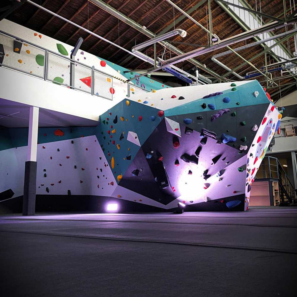 Thebroadcasts are livestreamed from the city’s indoor climbing centre Bloc48 Thebroadcasts are livestreamed from the city’s indoor climbing centre Bloc48