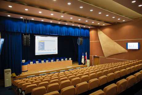The central conference hall at the Moscow head offices of the Mosenergosbyt The central conference hall at the Moscow head offices of the Mosenergosbyt