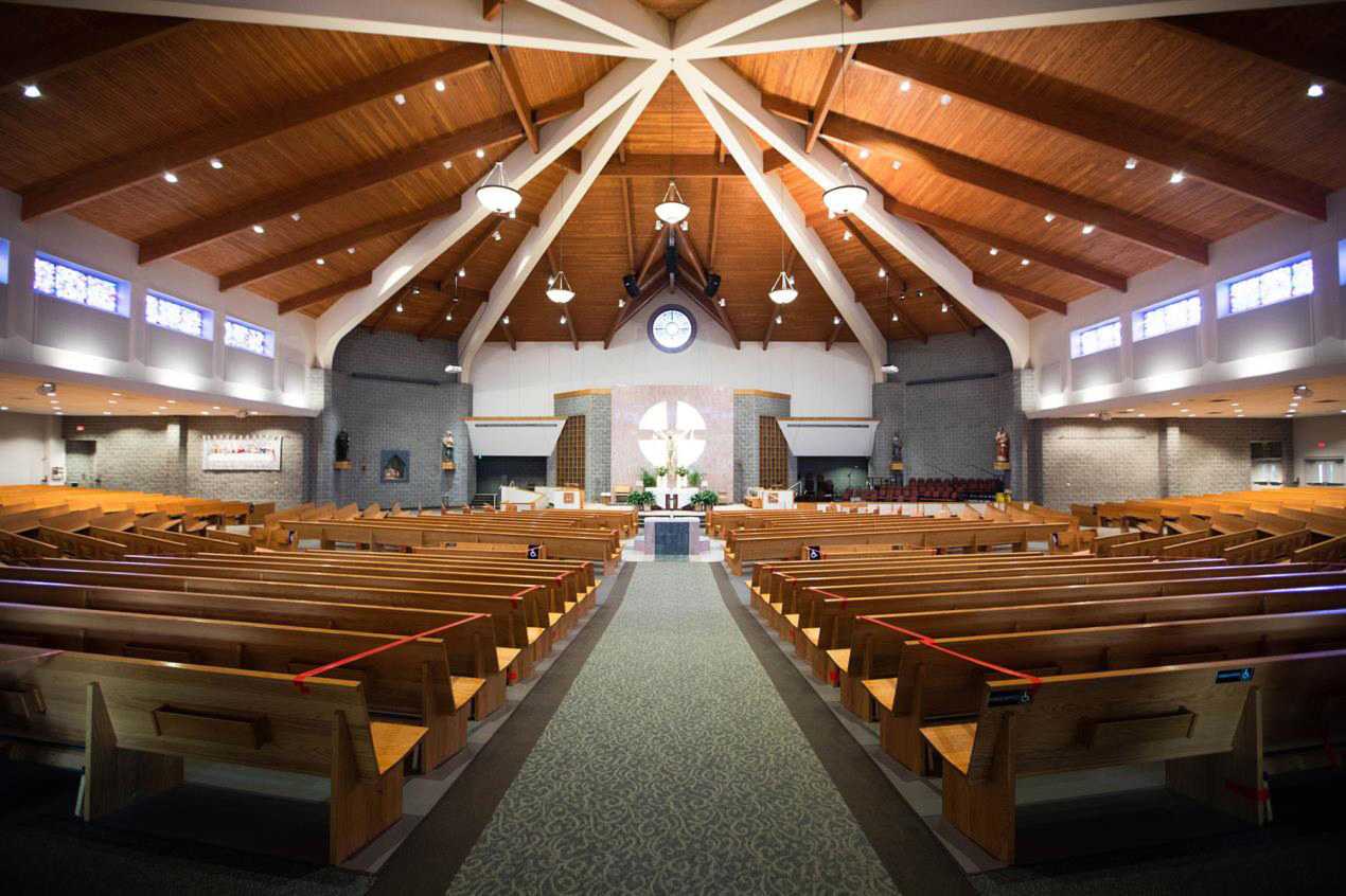 St. Matthew Catholic Church is now home to a new L-Acoustics loudspeaker system (photo: John Detweiler)